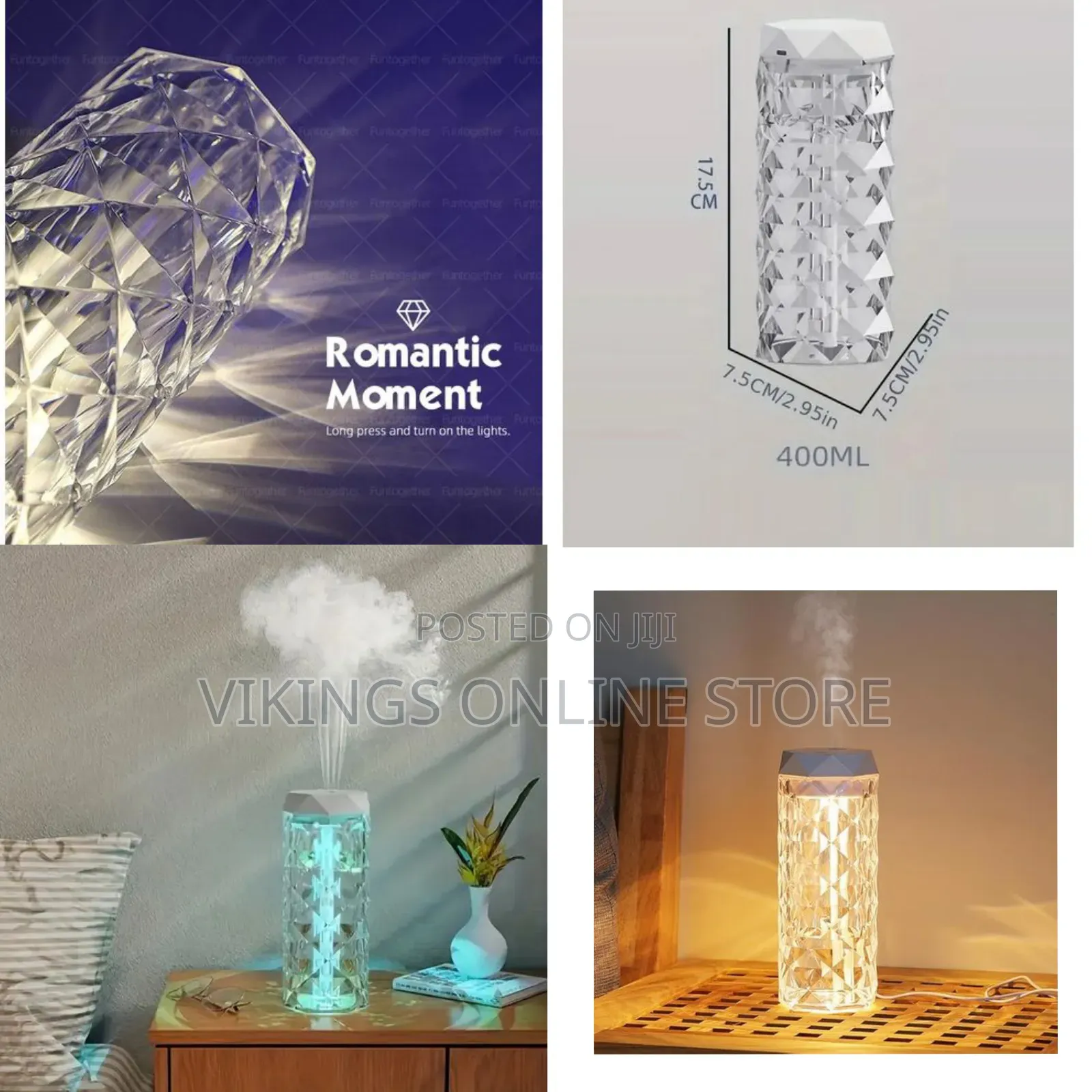 400ml Multi-Color Atmosphere Light Multi-Purpose Humidifier
