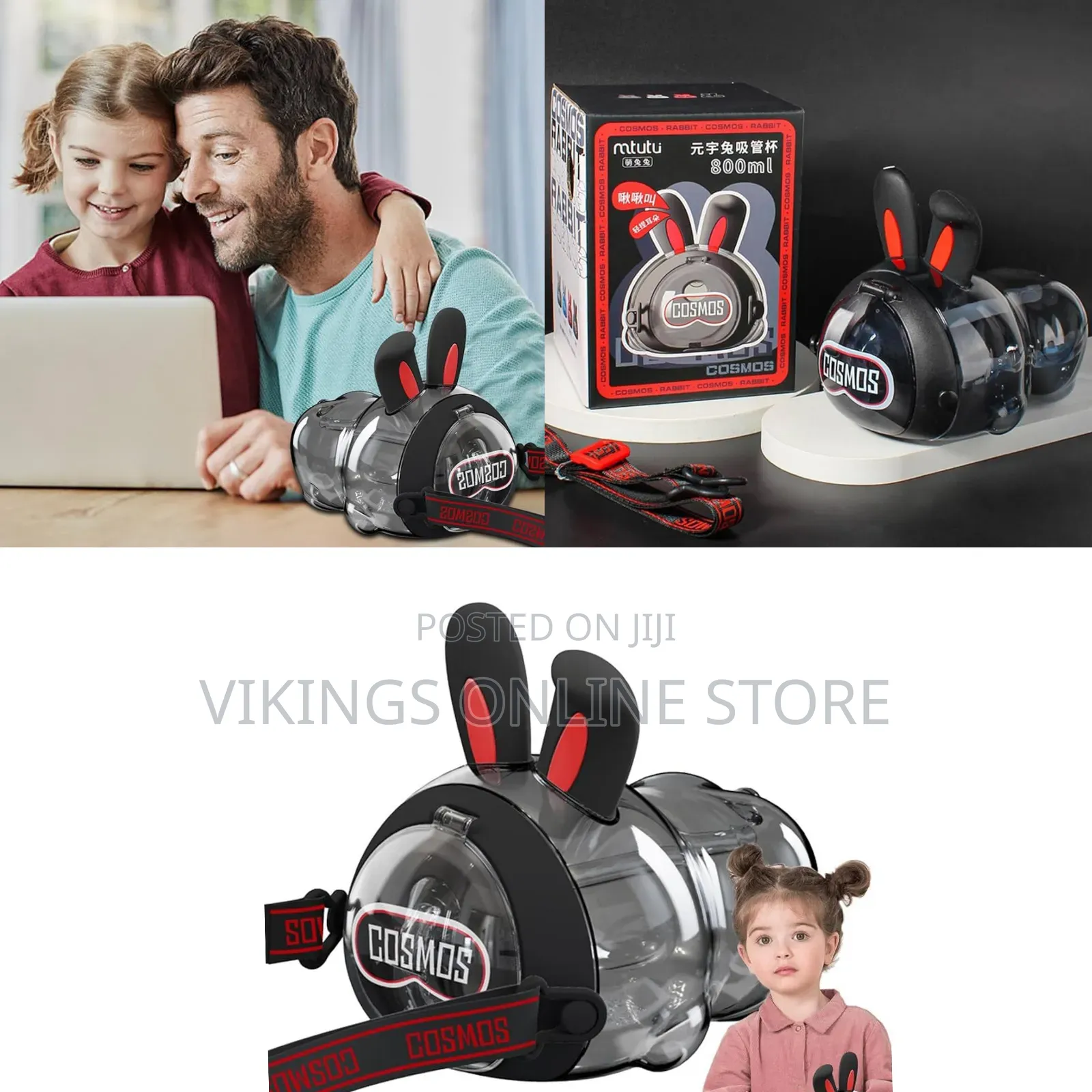 Cosmos Rabbit Sipper, a Children's Water Bottle