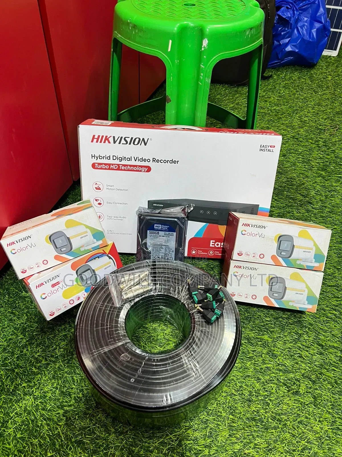 4 Channel Hik Vision Ankersolixwh CCTV Camera Full Kit