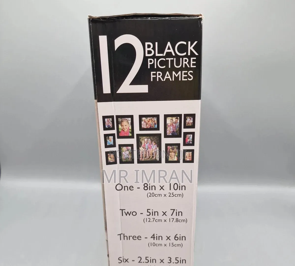 12-Piece Black Picture Frame Set
