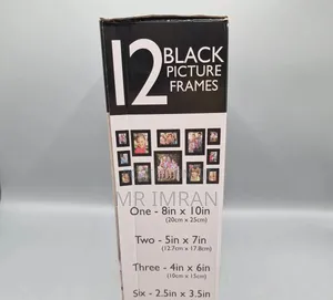 12-Piece Black Picture Frame Set