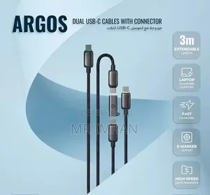 Powerology Argos Dual Usb-C Cables With Connector.