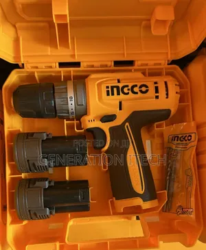 Ingco 12v Lithium-Ion Cordless Drill,-Cidli12206 - With 2 Batteries