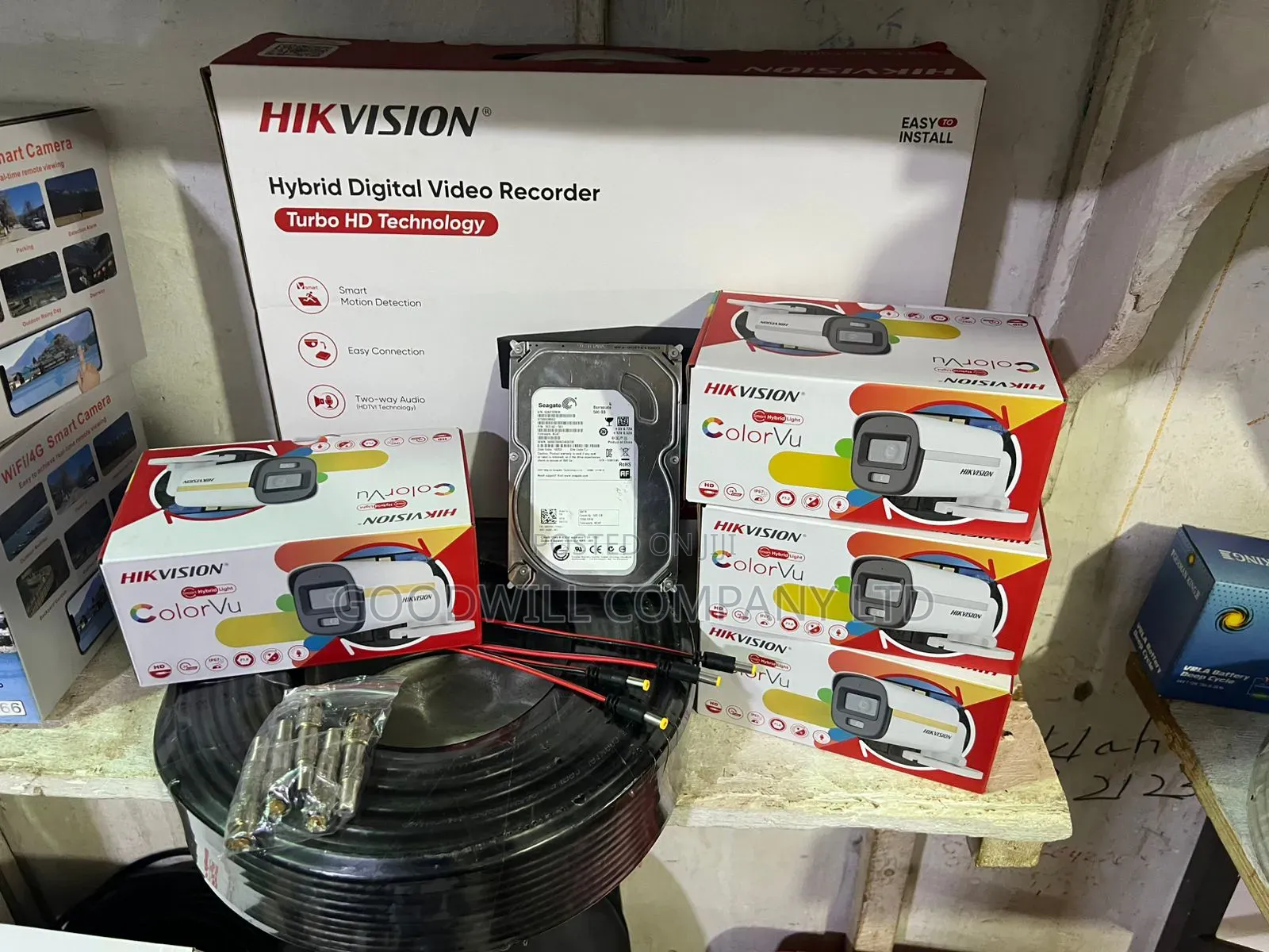 4 Channel Hik Vision Sungrow CCTV Camera Full Kit