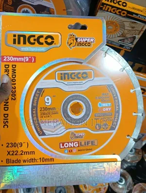 Ingco Diamond Building Disc 230mm(9"), Wet and Dry Cutting