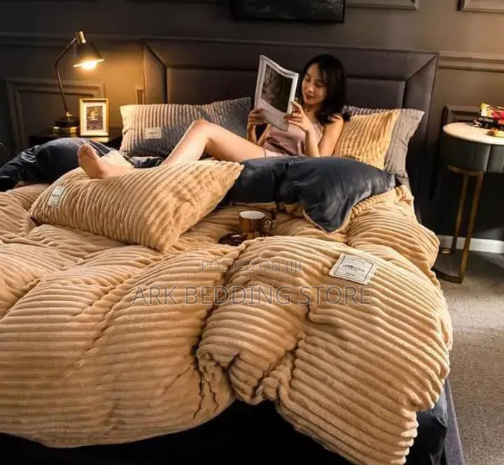 Stripped Coral Duvet
