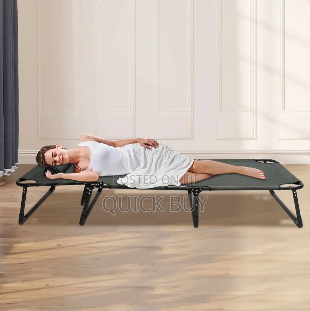 Adjustable Folding Sun Lounger or Camping Bed