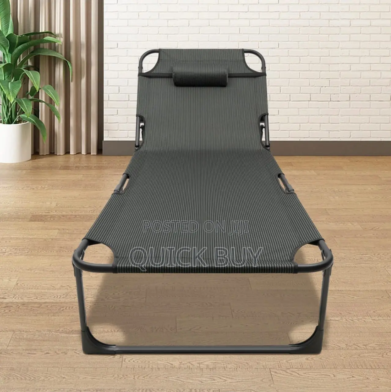 Adjustable Folding Sun Lounger or Camping Bed