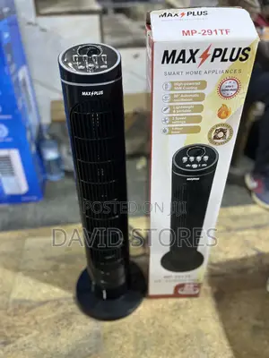 Max Plus 29′′ Tower Fan – Powerful, Quiet Portable Cooling
