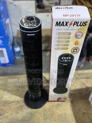 Max Plus 29′′ Tower Fan – Powerful, Quiet Portable Cooling
