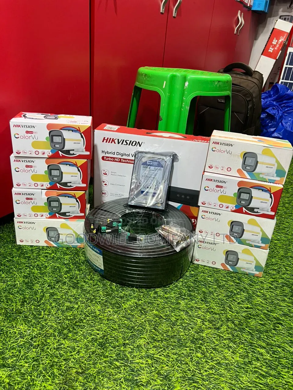 8 Channel Hik Vision Bronitexwill CCTV Camera Full Kit