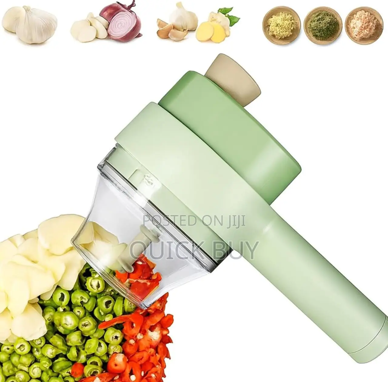 4 in 1 Electric Vegetable Chopper Hand Held