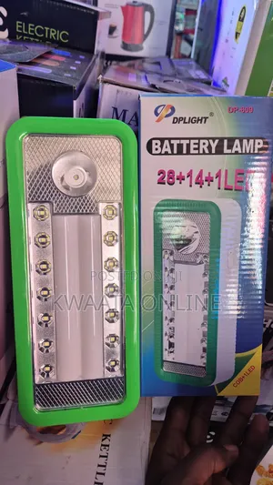 2 in 1 (Battery + Rechargeable Led) Emergency Light Portable Lamp
