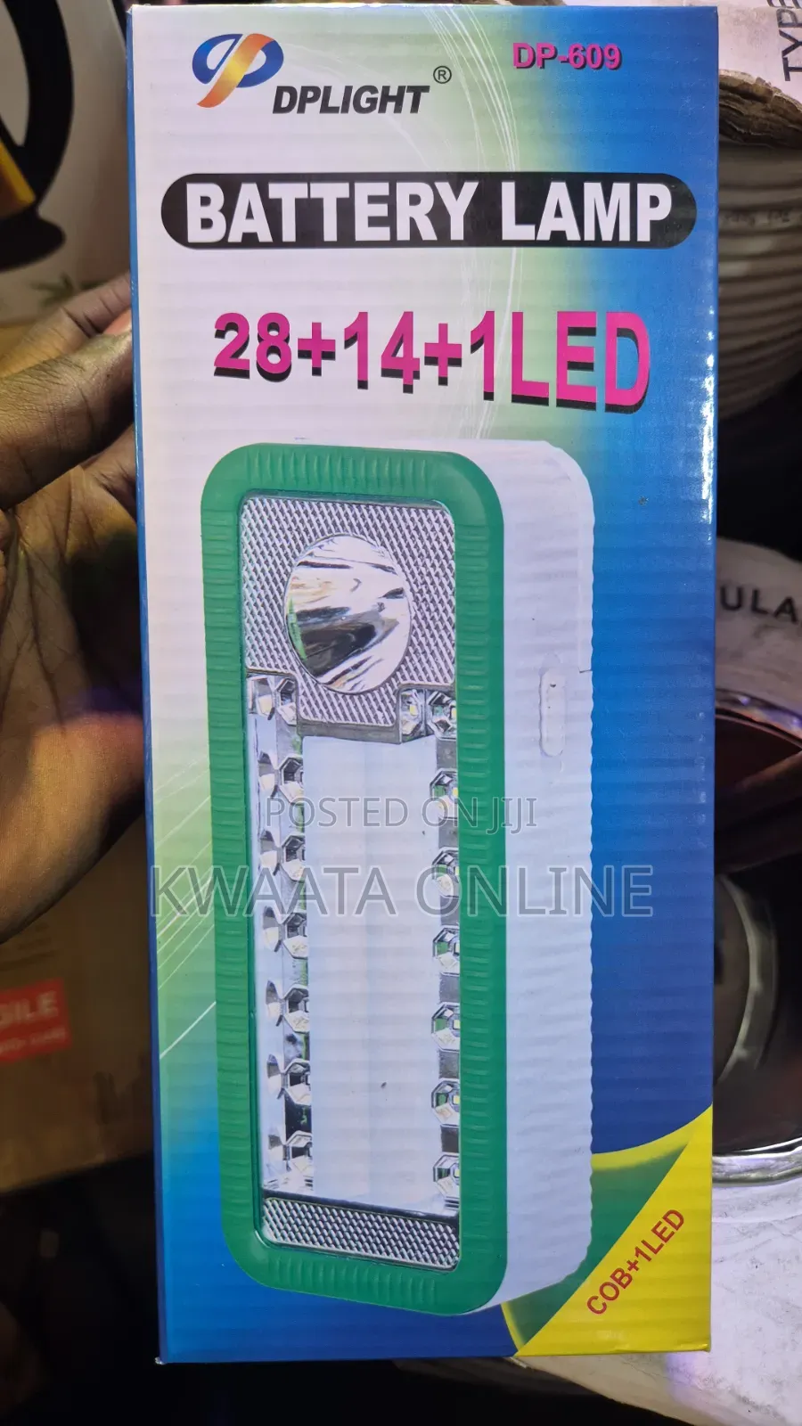 2 in 1 (Battery + Rechargeable Led) Emergency Light Portable Lamp