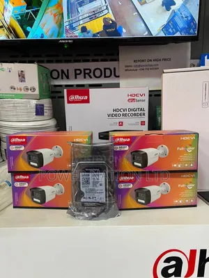 4 Channel Dahua Franklinwh CCTV Camera Full Kit