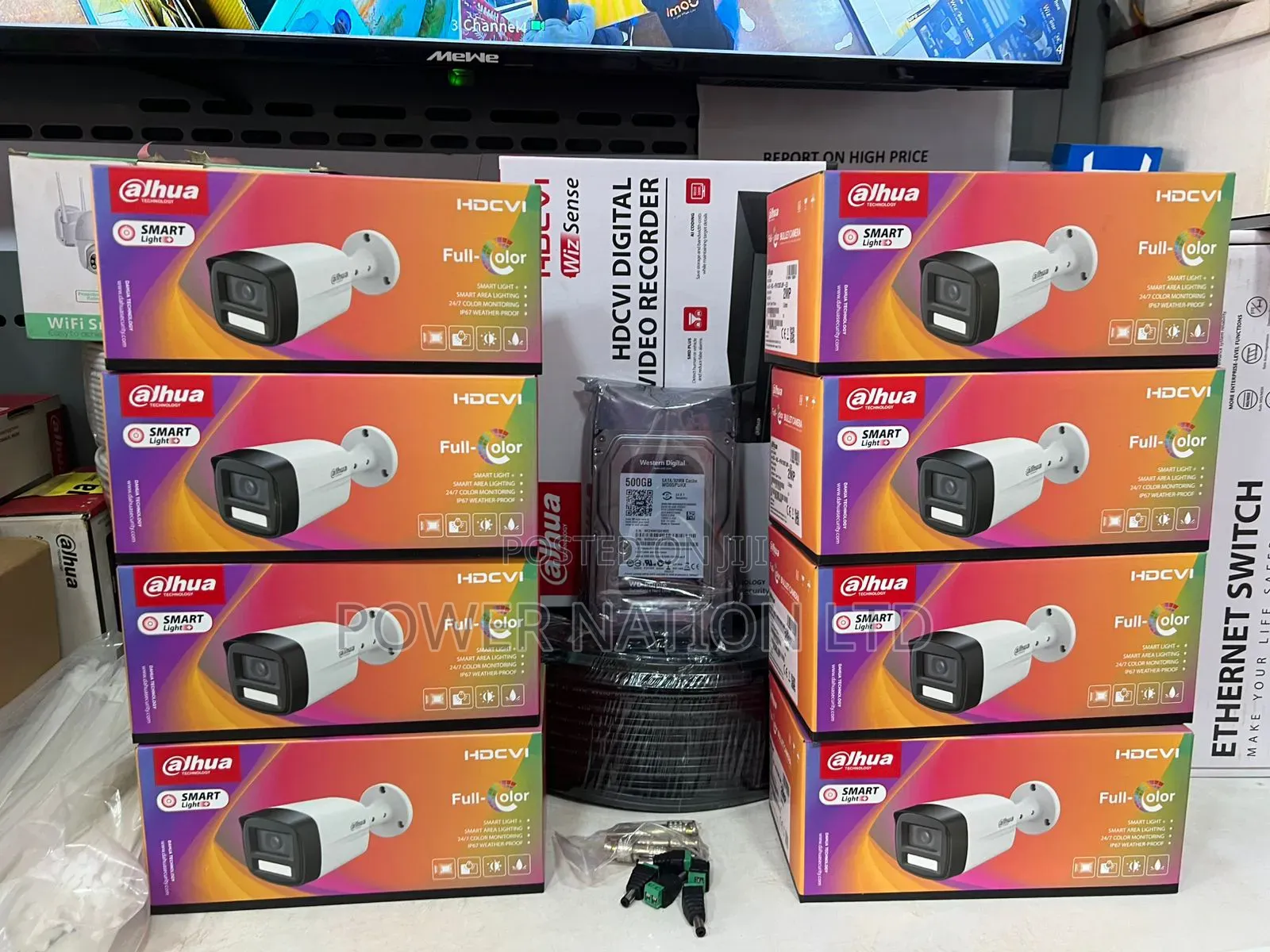 8 Channel Dahua Teslapowerwall3 CCTV Camera Full Kit