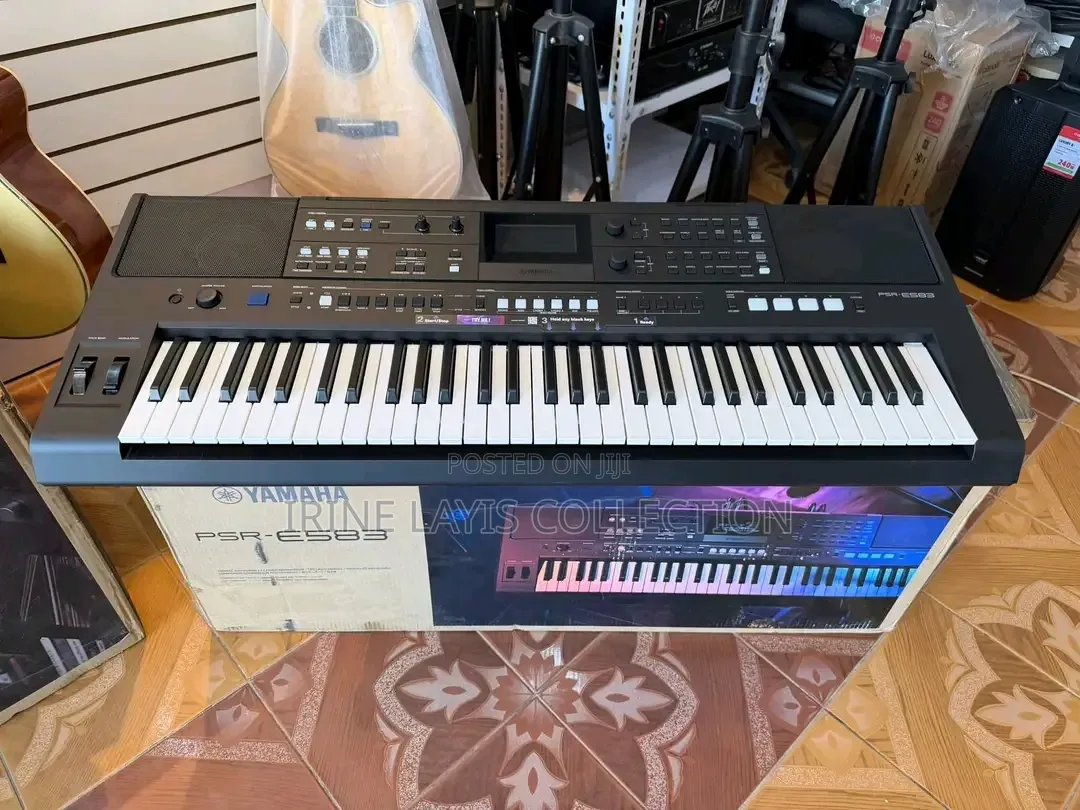 Yamaha PSR-E583 61-Key Portable Keyboard.