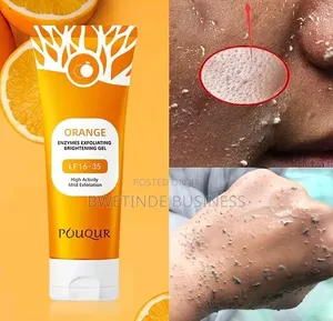 Orange Exfoliating Gel for Dead Skin Removal Smooth Face