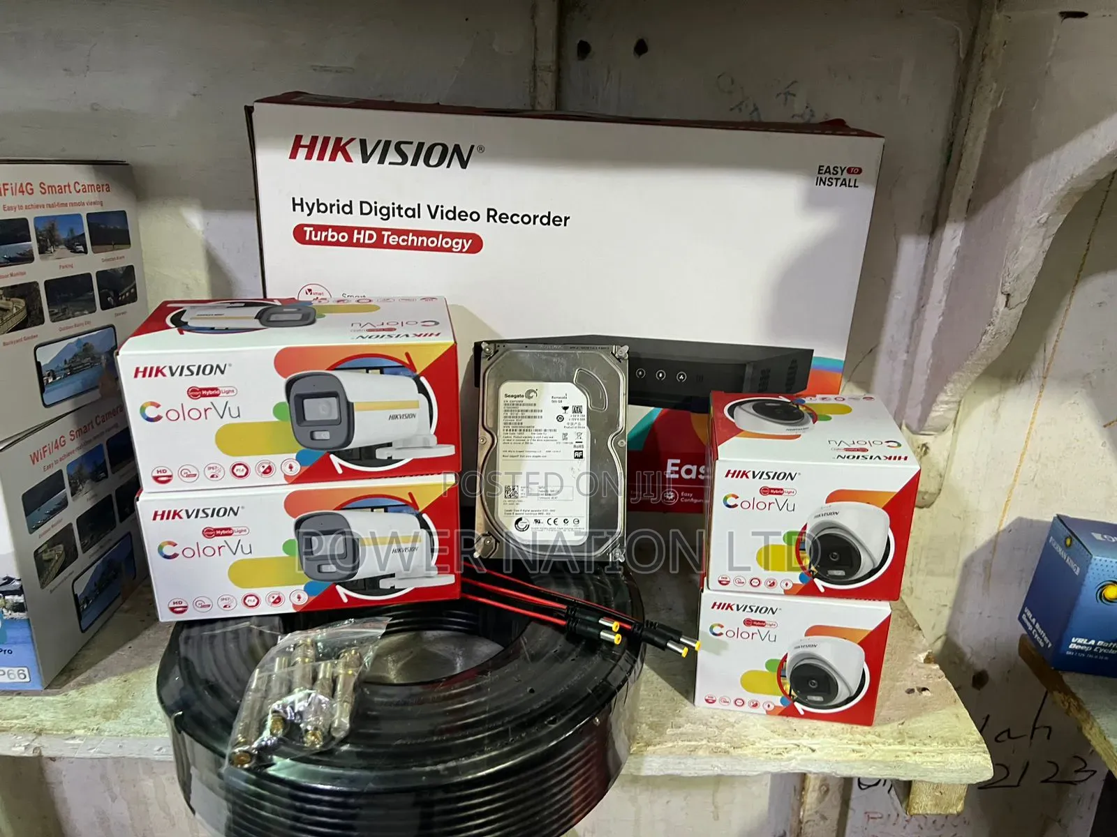 4 Channel Hik Vision Interstellar CCTV Camera Full Kit
