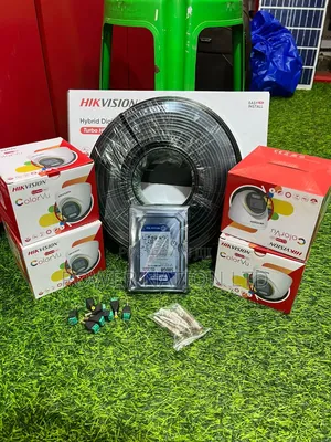 4 Channel Hik Vision Ankersolix CCTV Camera Full Kit