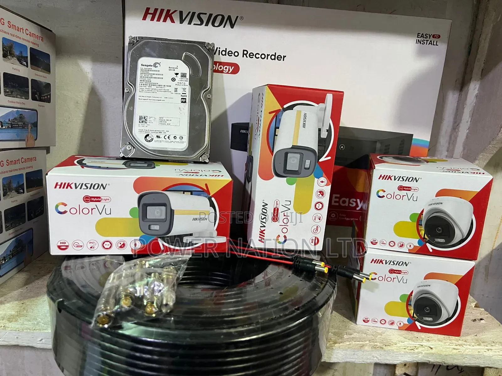 4 Channel Hik Vision Alphabetawh CCTV Camera Full Kit
