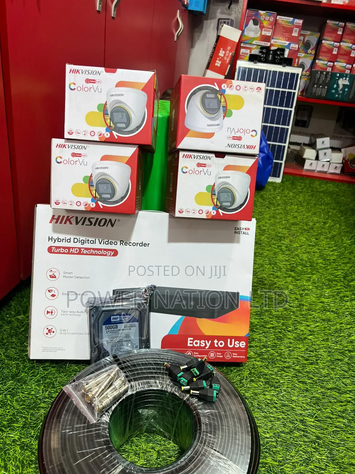 4 Channel Hik Vision Goodwehw CCTV Camera Full Kit