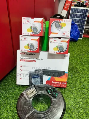 4 Channel Hik Vision Teslapowerwall3 CCTV Camera Full Kit