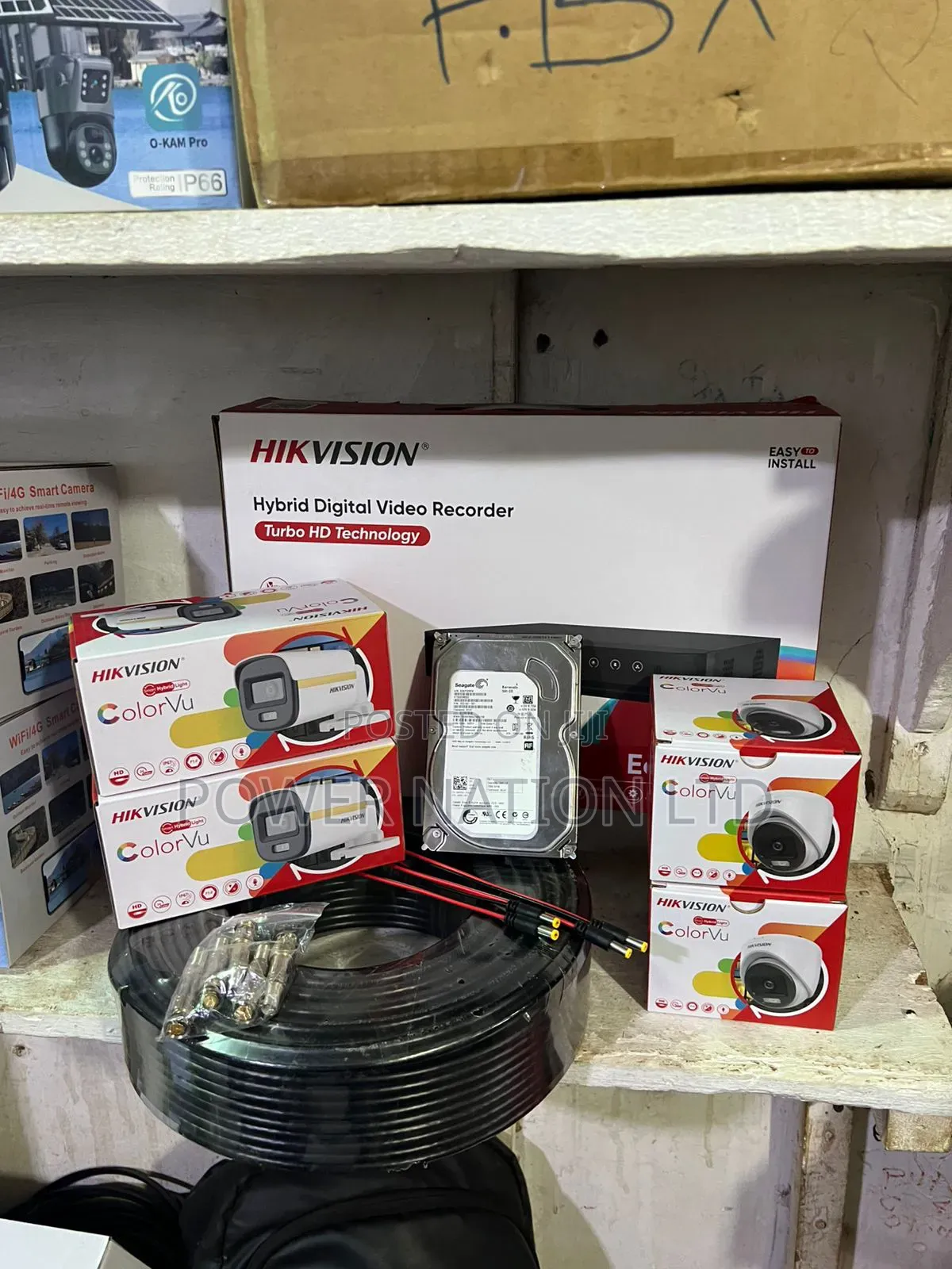4 Channel Hik Vision Franklinwh CCTV Camera Full Kit