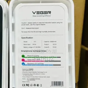 20000mah Veger Wireless Power Bank