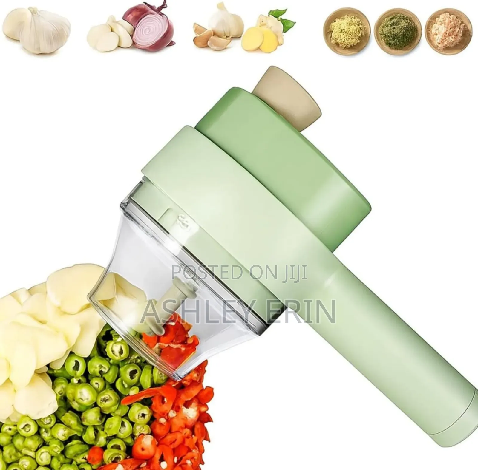 4 in 1 Electric Vegetable Chopper Hand Held