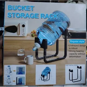 Manual Bottle Water Dispenser Stand With Tap Bucket Storage Rack
