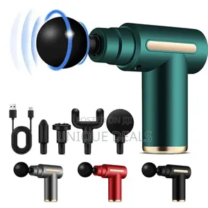 Rechargeable 4 Heads Portable Muscle Massage Gun