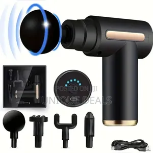 Rechargeable 4 Heads Portable Muscle Massage Gun