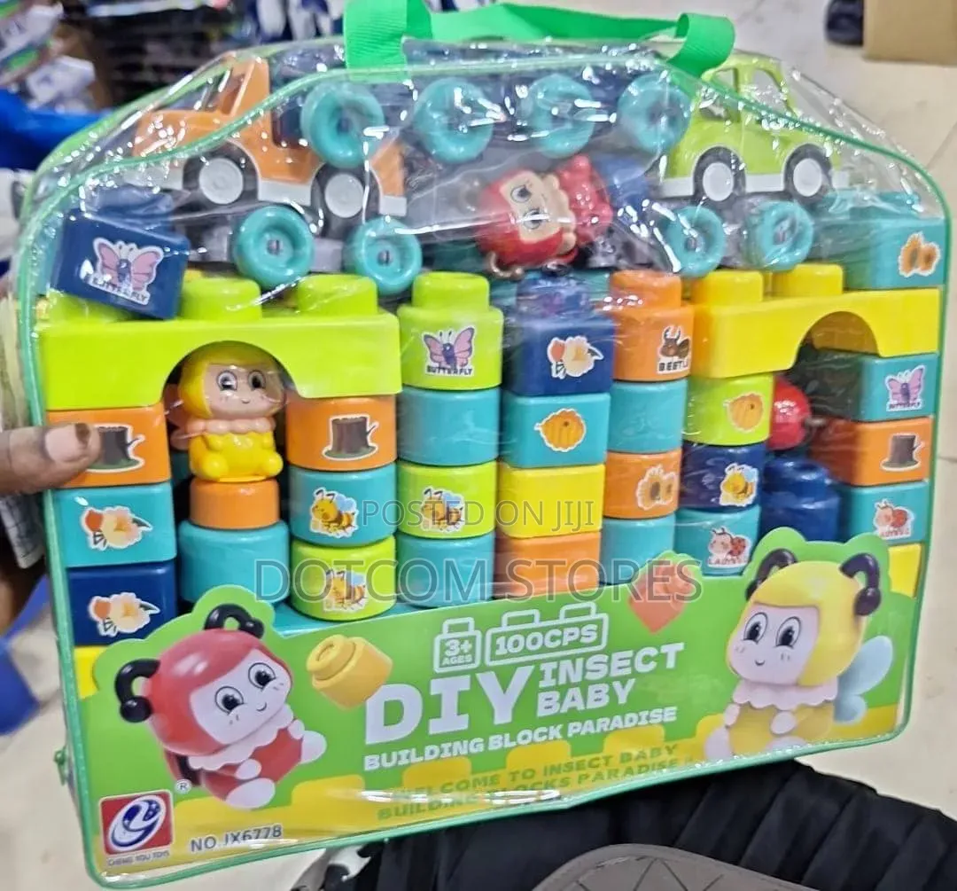Diy Insect Baby Building Block Paradise" Set,