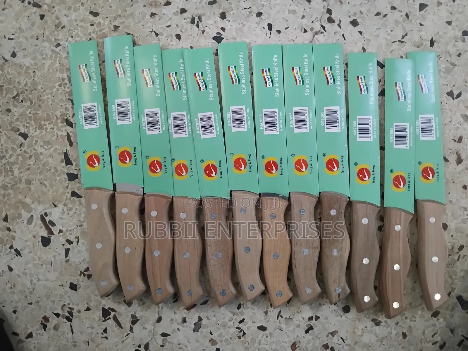 Wooden Handle Knives ~12pc