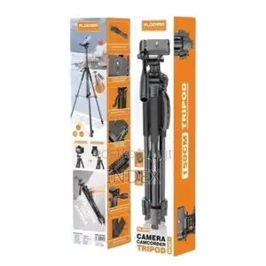 Plokama Heavy-Duty Camera Tripod With Mobile Phone Holder