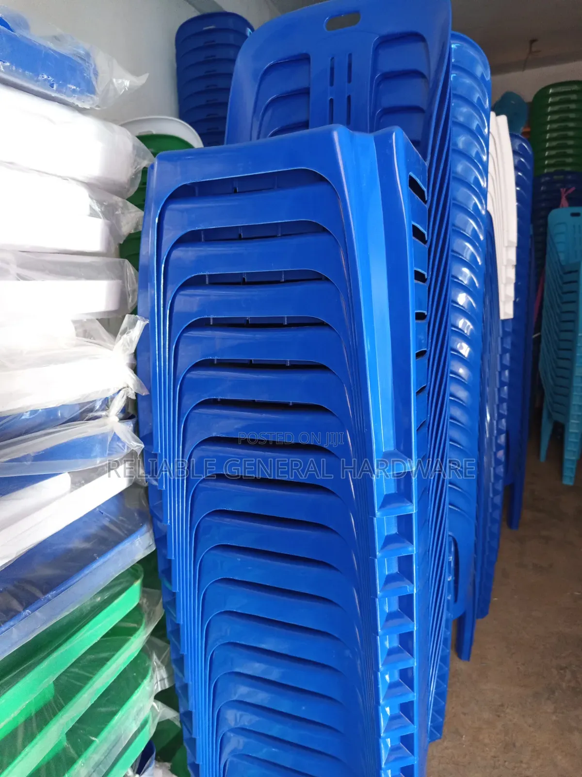 Plastic Chairs Sedentary Blue,White,Green