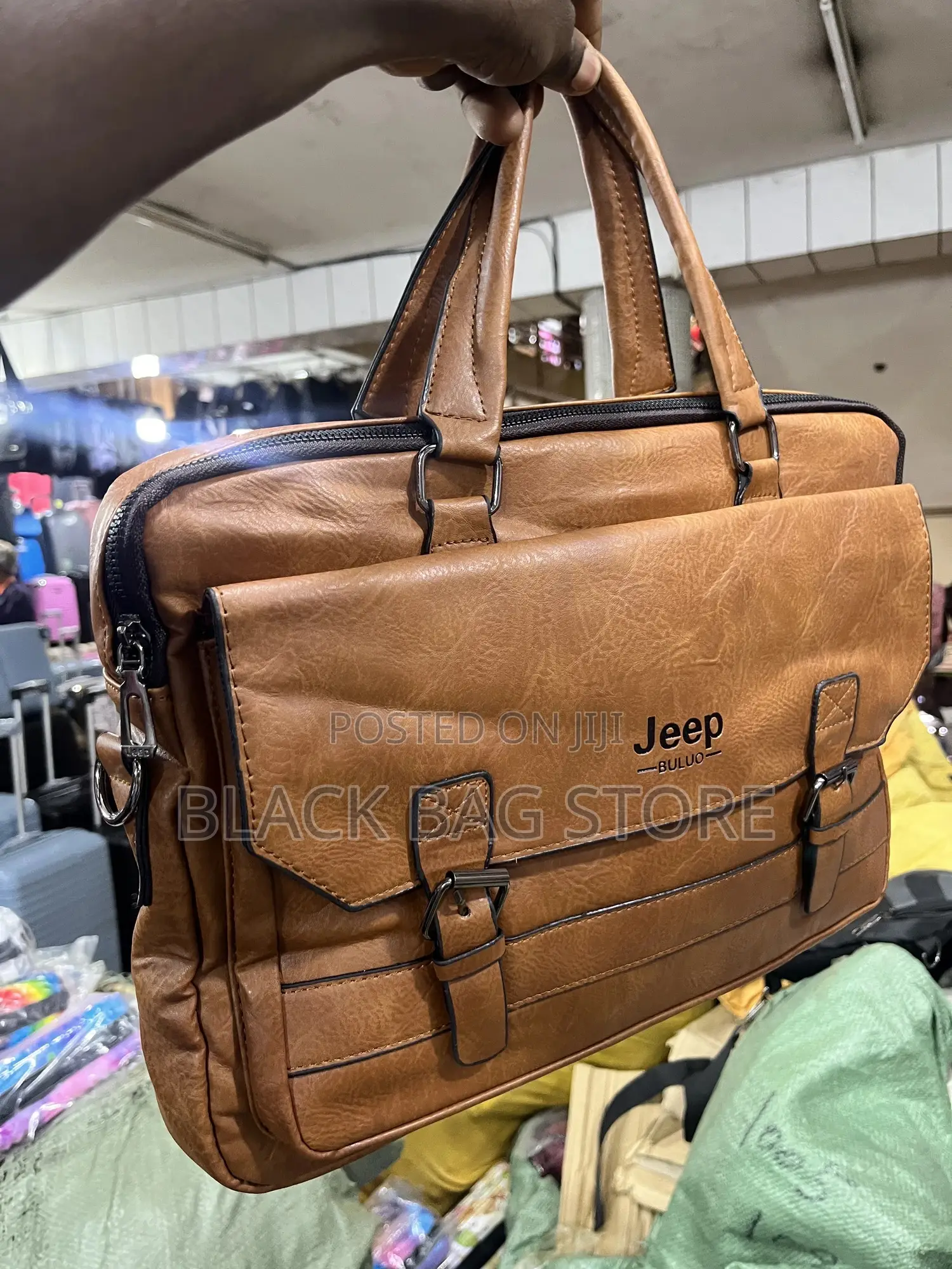 Leather Jeep Laptop Bag 14inch