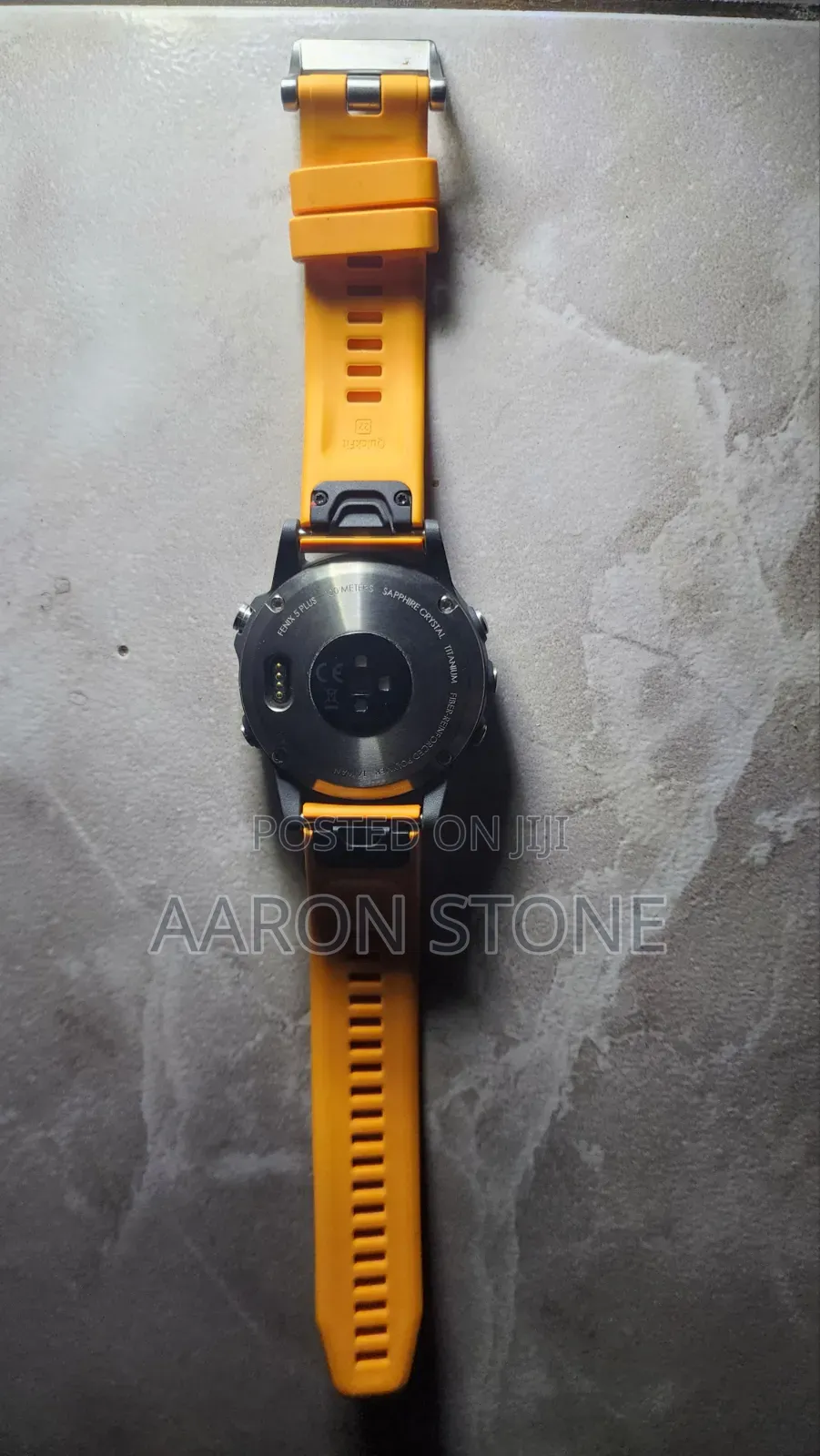 Garmin Fenix 5 Plus Sapphire Titanium Orange Band
