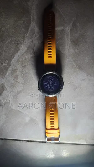 Garmin Fenix 5 Plus Sapphire Titanium Orange Band