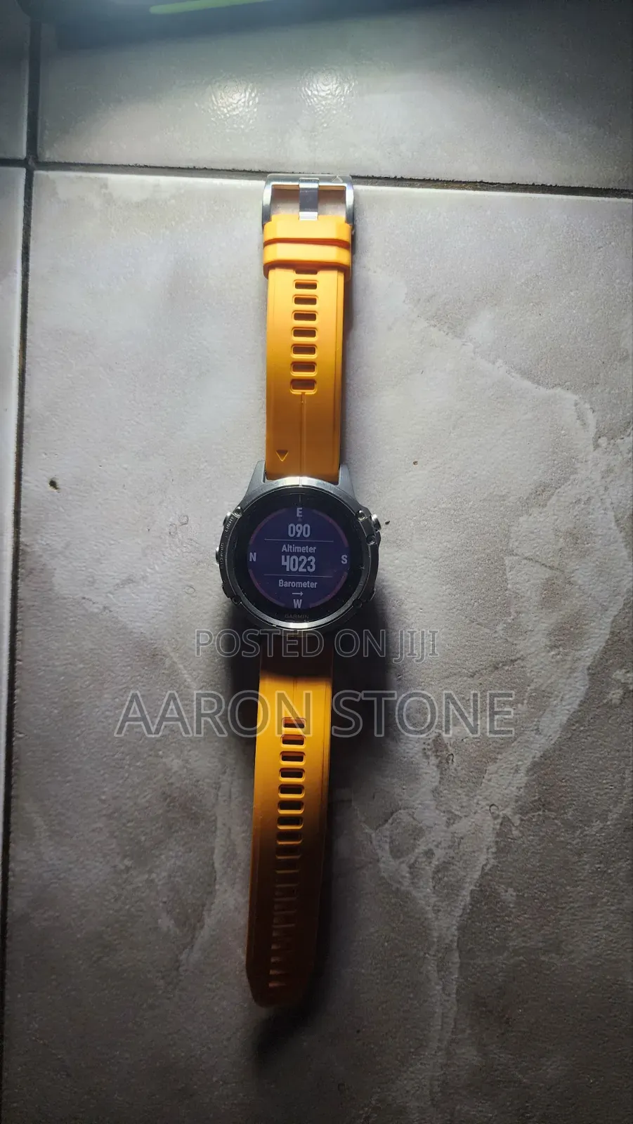 Garmin Fenix 5 Plus Sapphire Titanium Orange Band