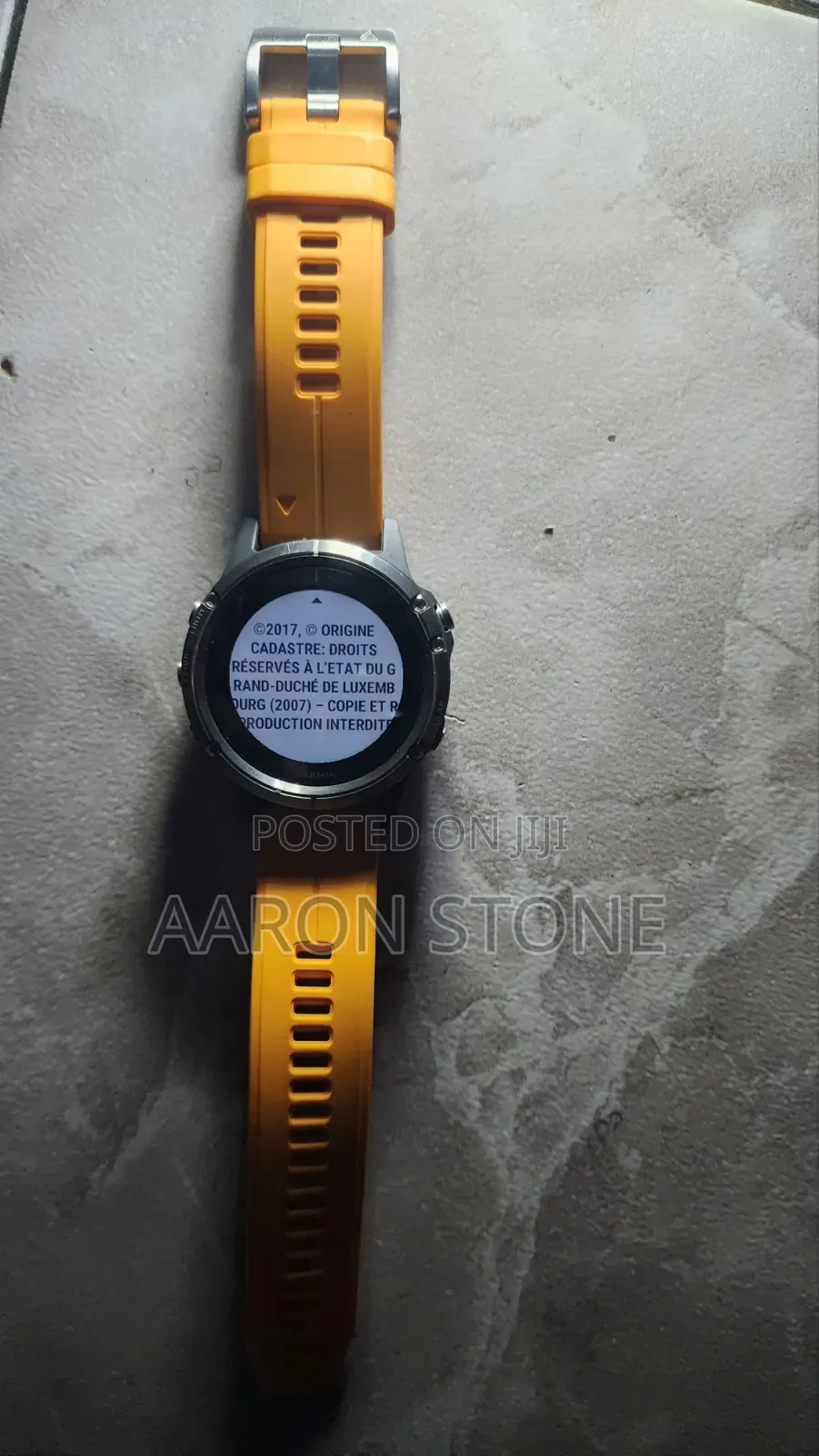 Garmin Fenix 5 Plus Sapphire Titanium Orange Band
