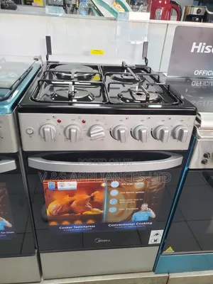 Midea Gas Cooker 50by60cm 3gas 1electric 50e3g1h-Bk