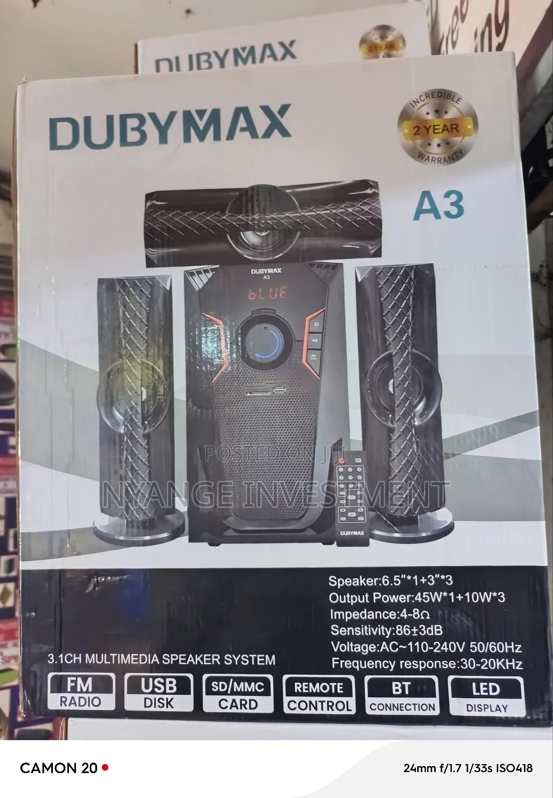 Dubymax A3 Woofer and Sound System