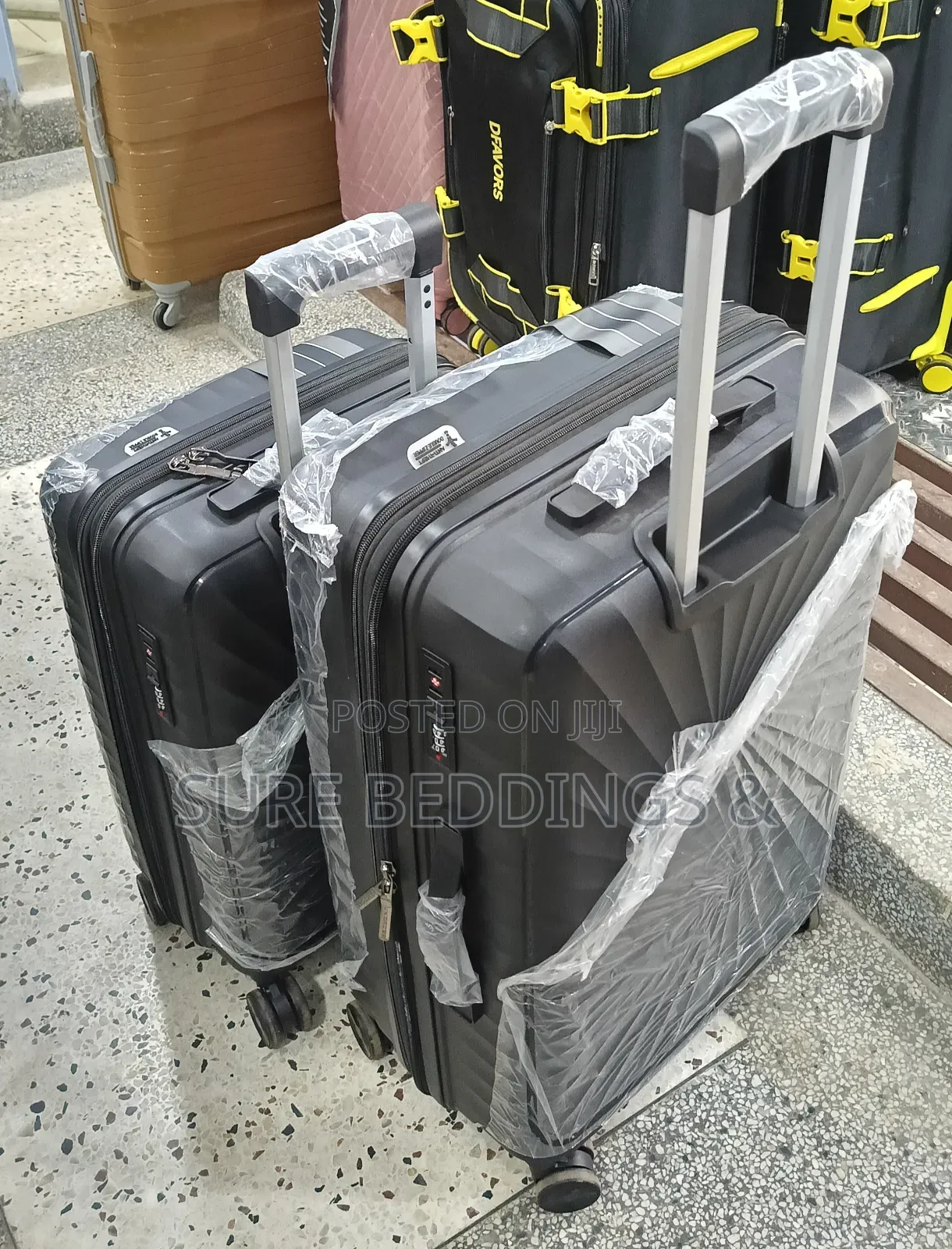 Medium Small Double Zipper Suitcases
