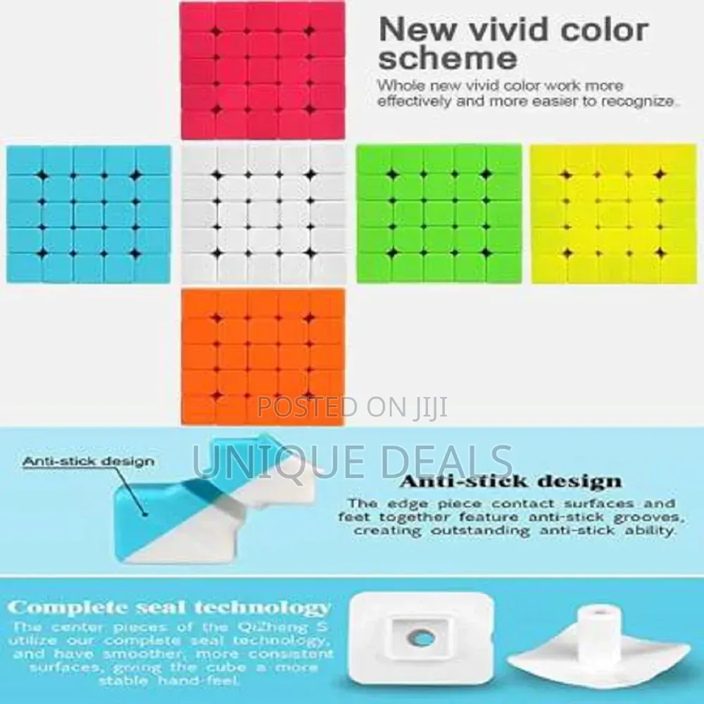 Magic 5x5 High Speed Cube for Kids