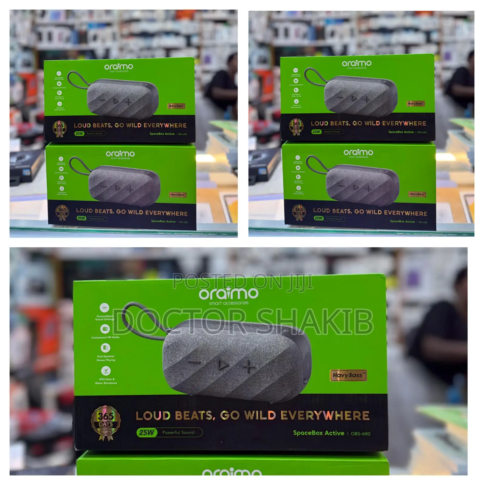 Oraimo Spacebox Active Portable Wireless Speaker