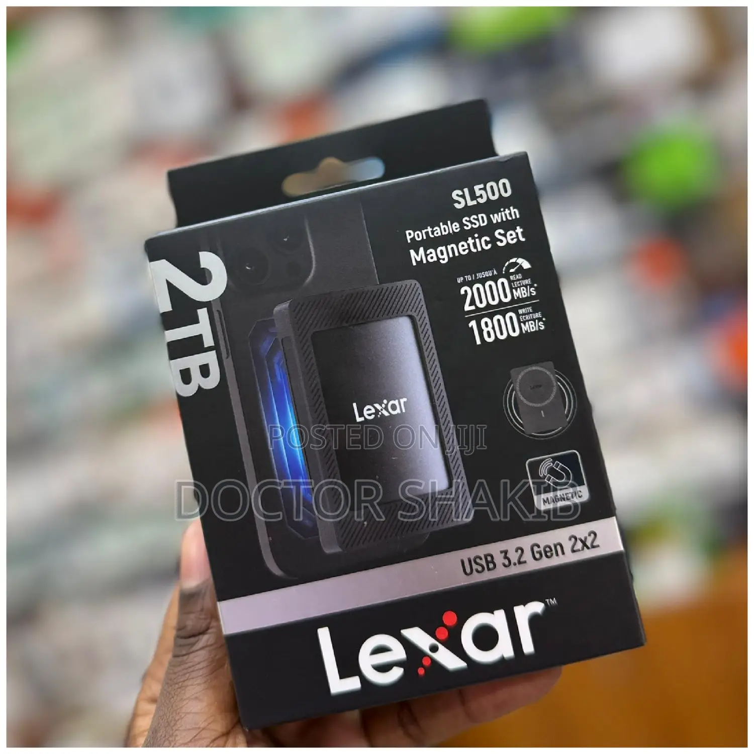 Lexar Sl500 Portable SSD With Magnetic Set