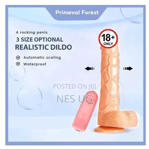 Realistic Vibrating Dildo for Maximum Female Sexual Pleasures - Brown