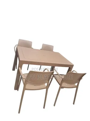 Canadian Rectangular Plastic Table and Chairs Plastic Table and Chairs